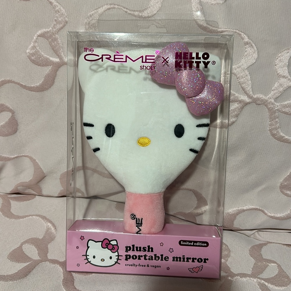 The Crème Shop X Hello Kitty Plush Portable Mirror